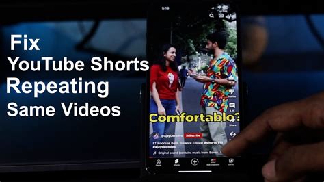 YouTube Shorts repeating same content or filled with .